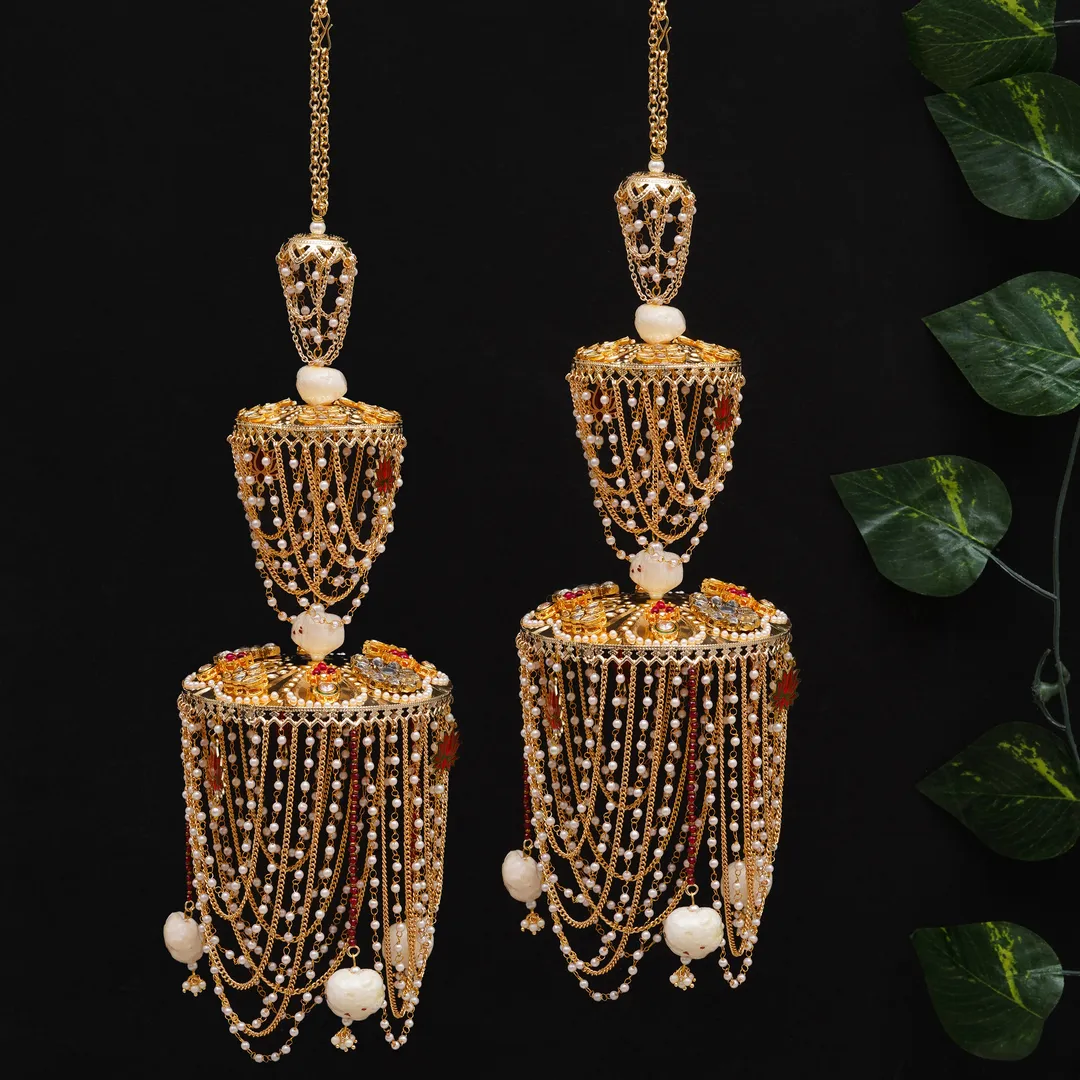 Royal Pearl Dome Kaleere Set Of 2 Pieces