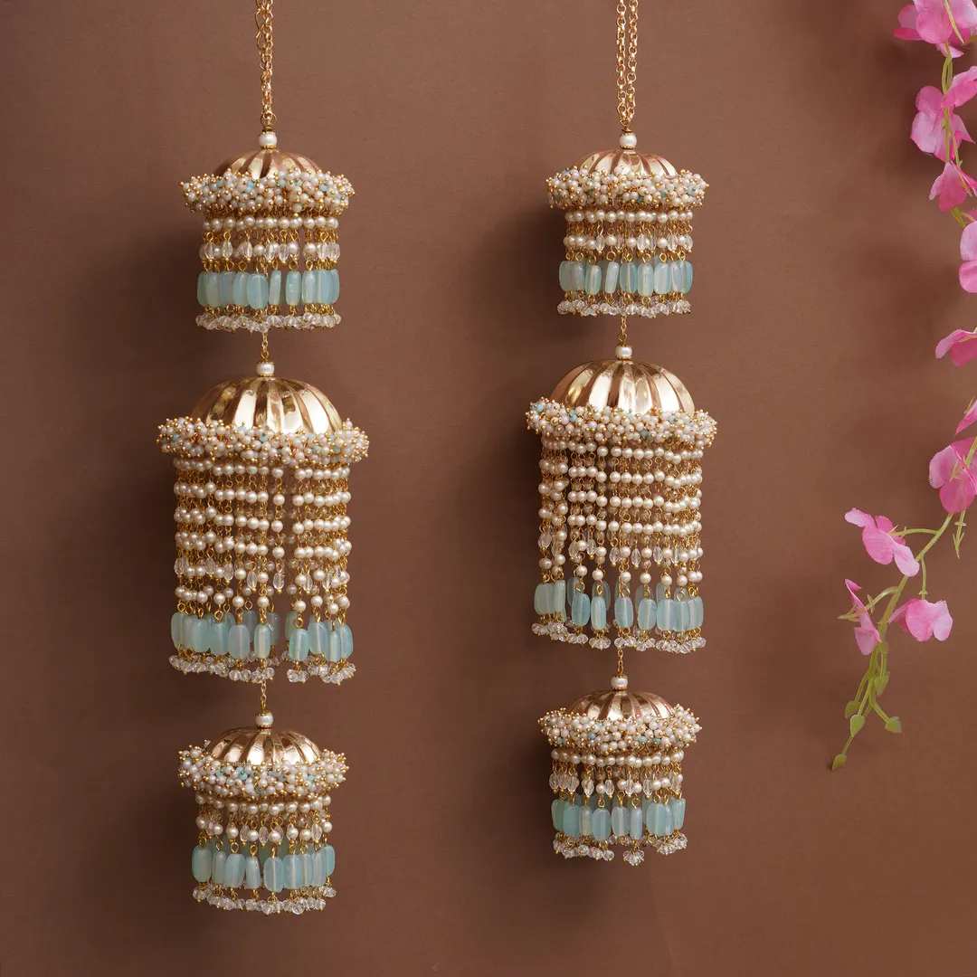 Pastel Pearl Tiered Kaleere Set Of 2 Pieces