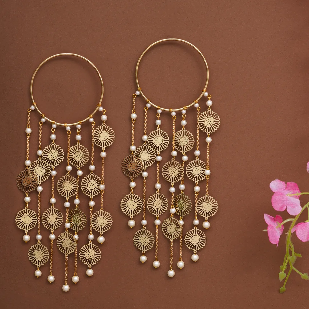 Sunburst Coin Bridal Kaleere Set Of 2 Pieces