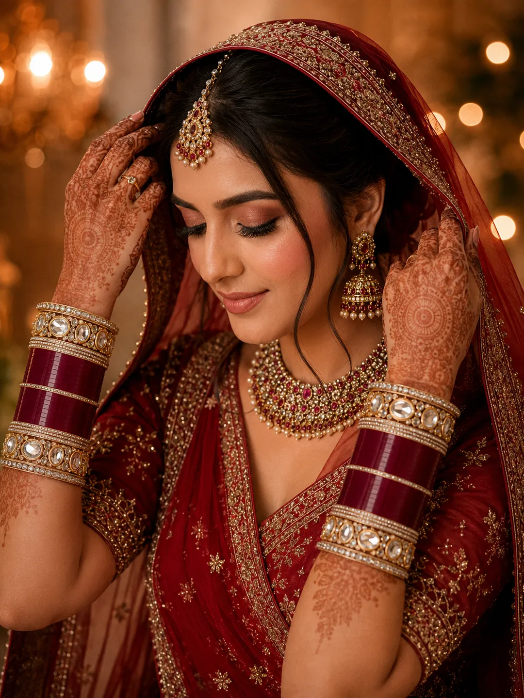 Maharani Maroon Chooda