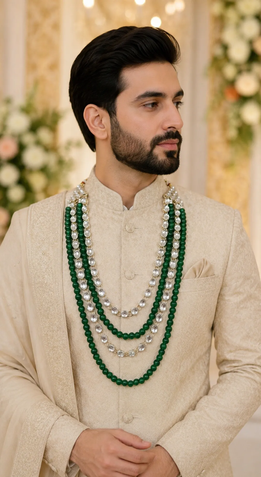 Classic Festive Green Mala