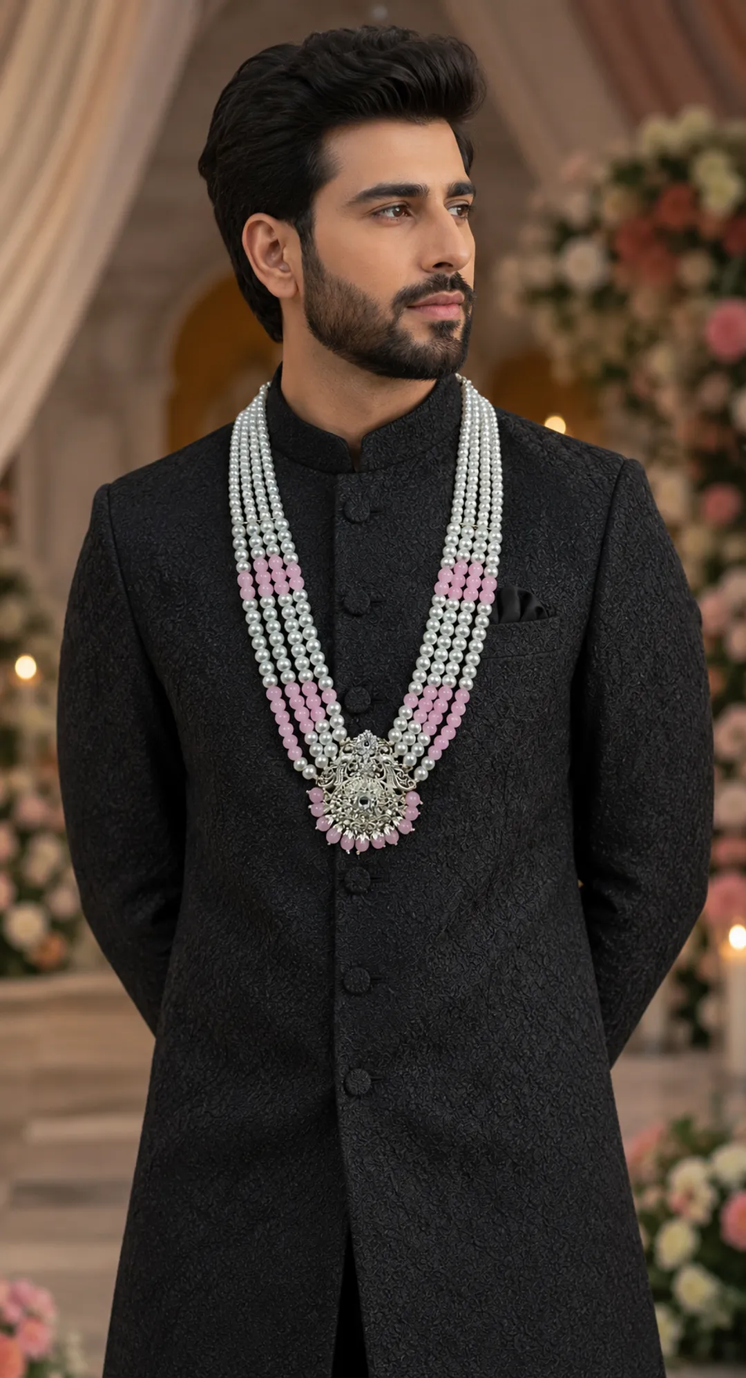 Shahi Pink Pearl mala