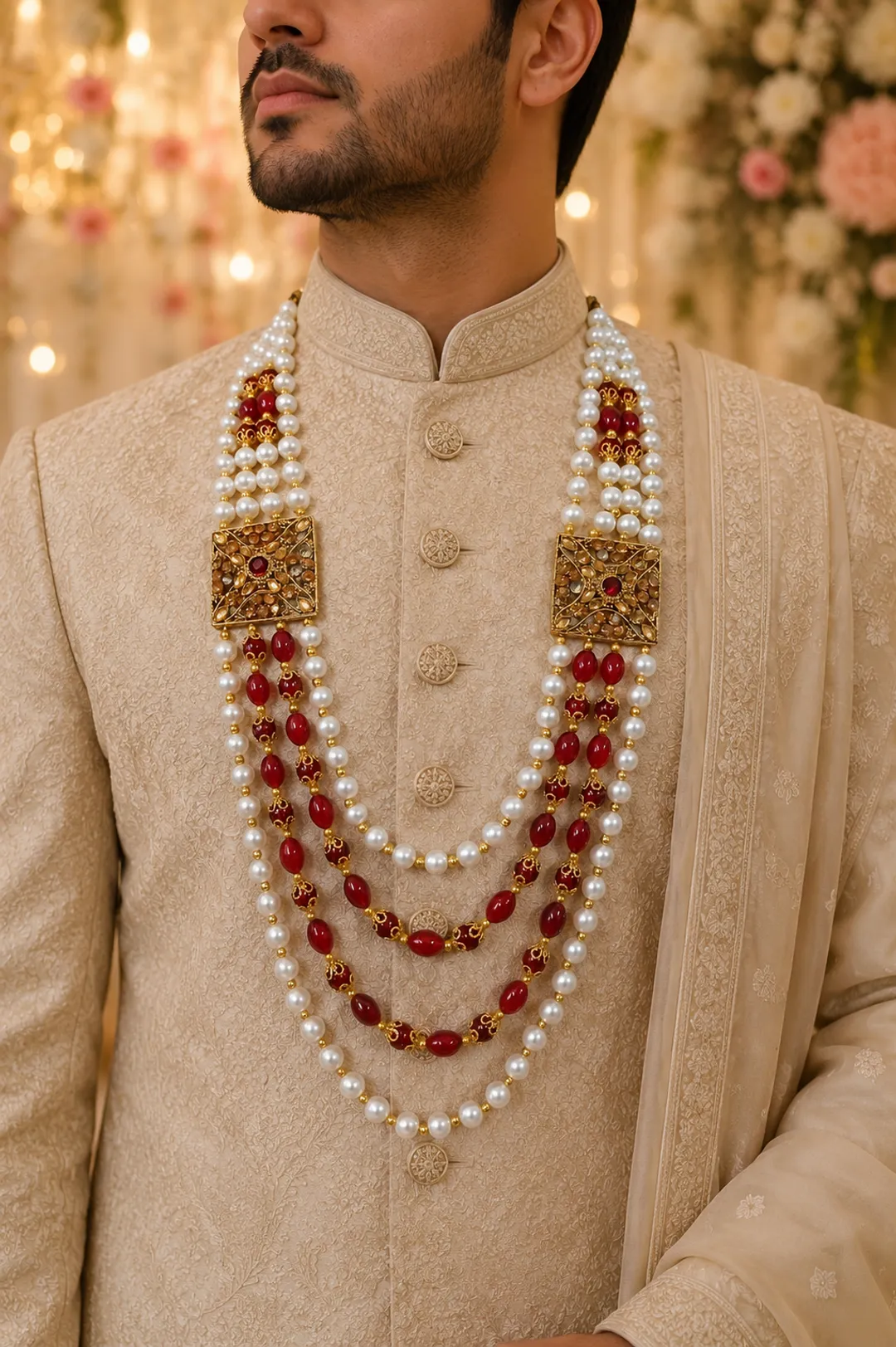 Ruby Pearl Heritage Mala