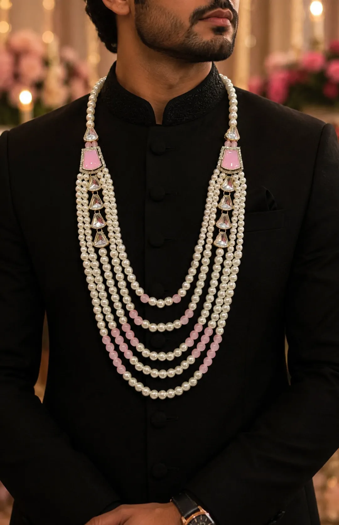 Blush Pink Layered Necklace