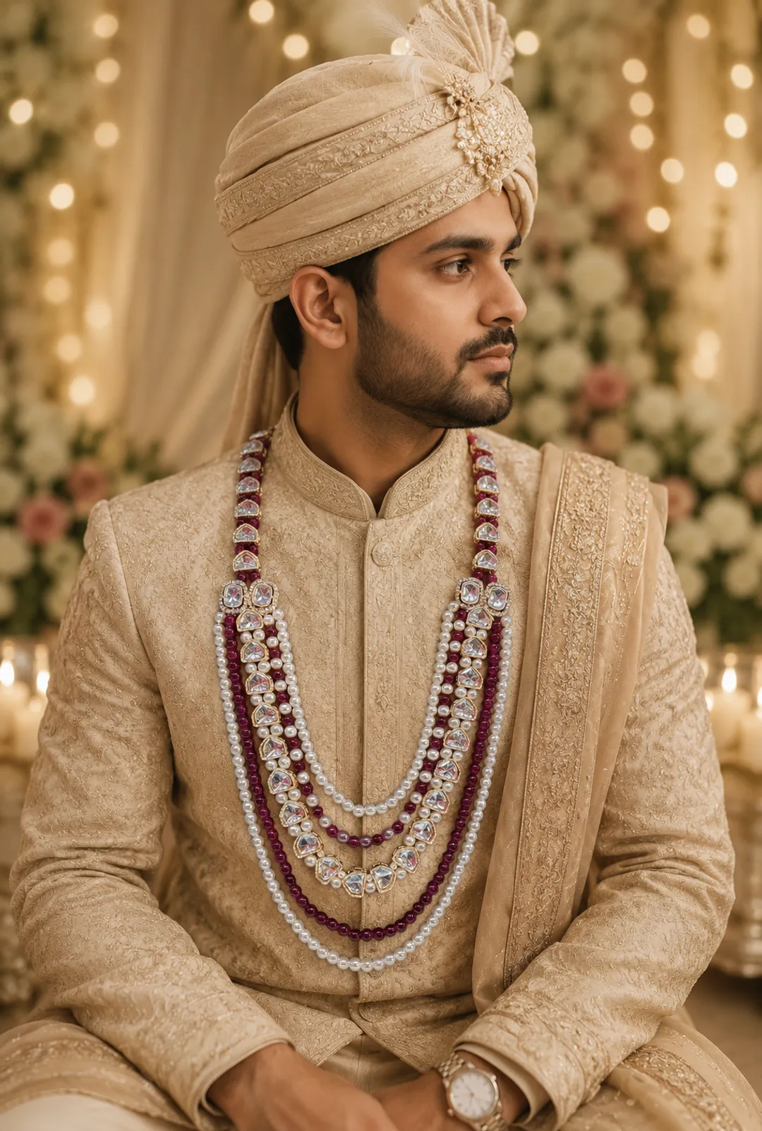 Traditional Glass Moti Necklace