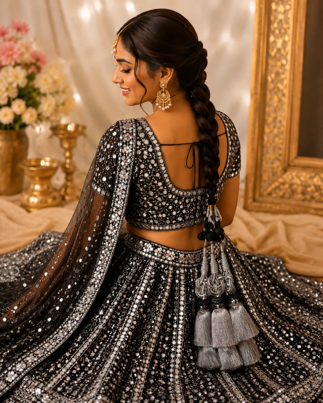 Chaandni Silver Knot Parandi