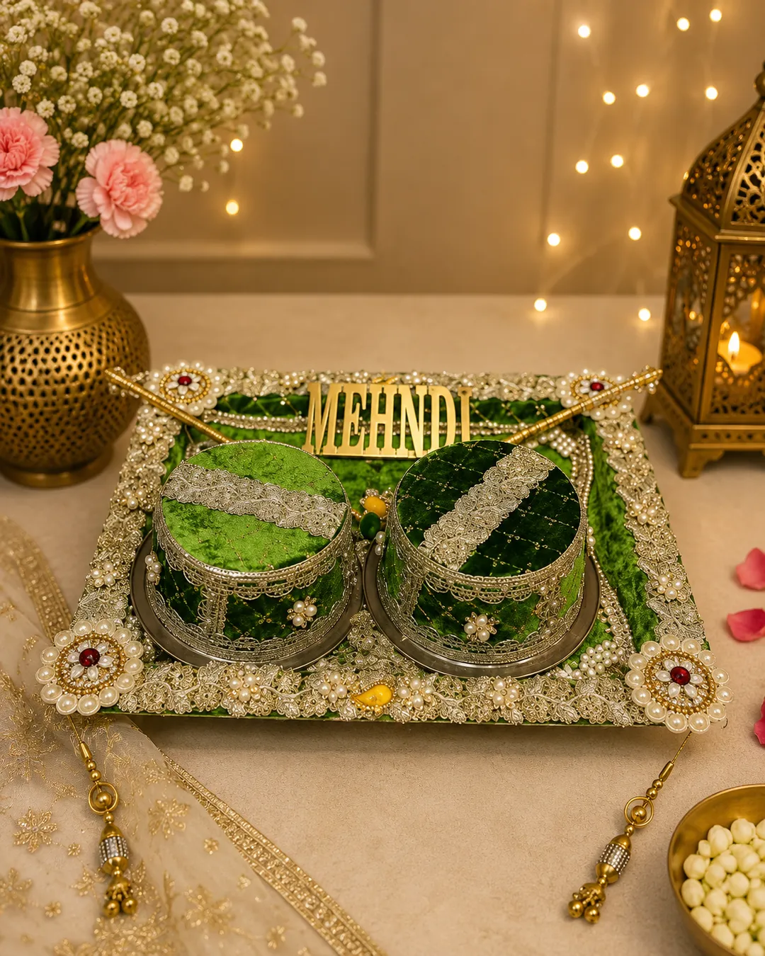 Emerald Royale Mehndi Tray