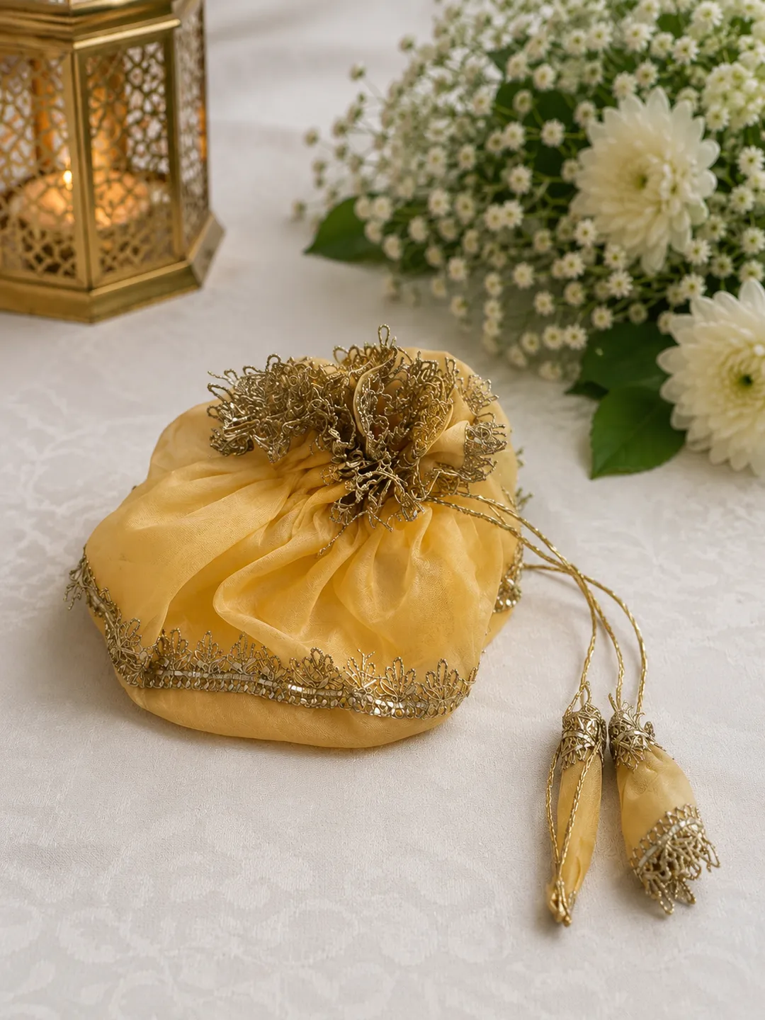 Golden Mist Potli Bag (Pack of 5)