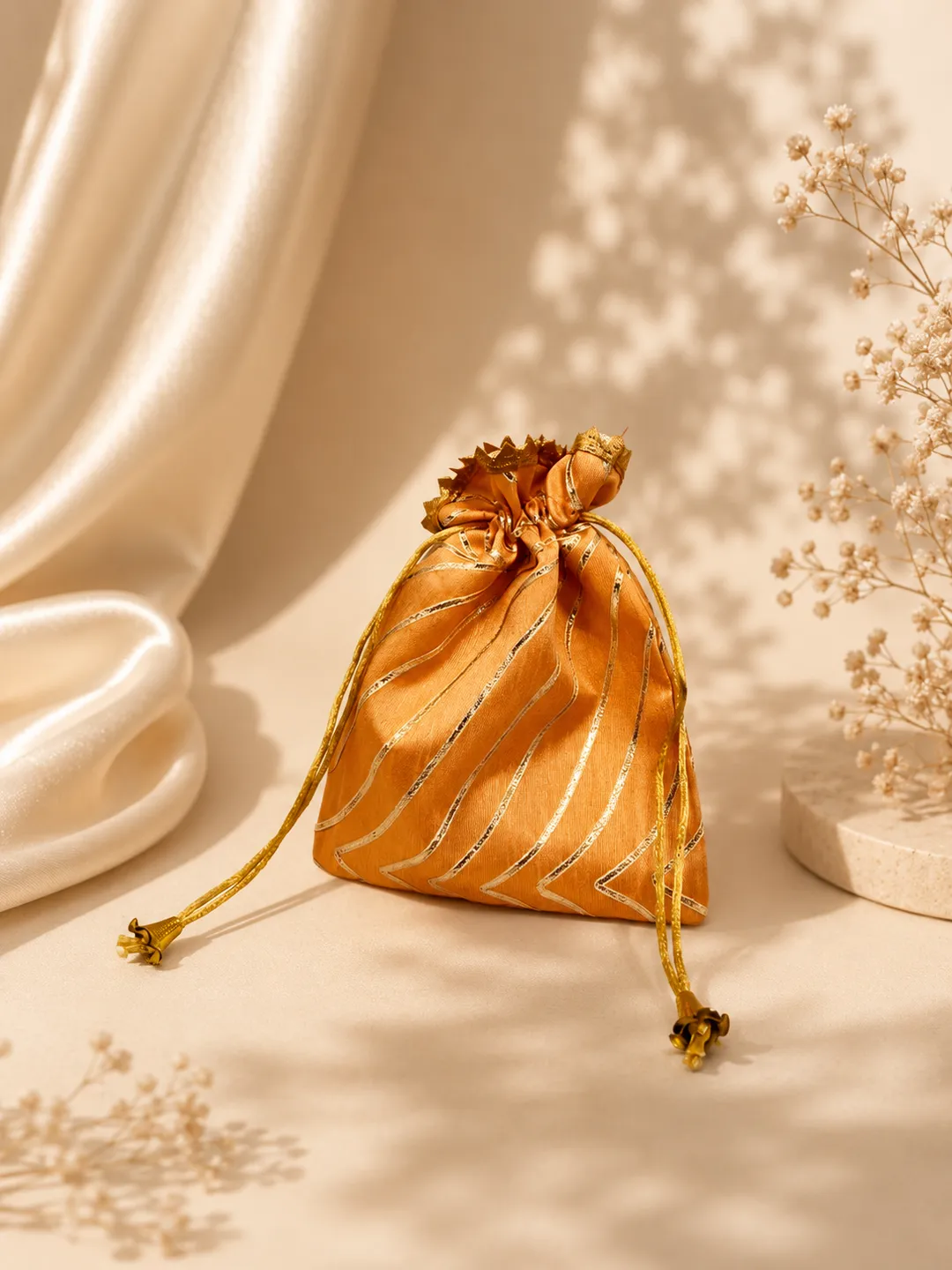 Blush Gold Potli (Pack of 20)