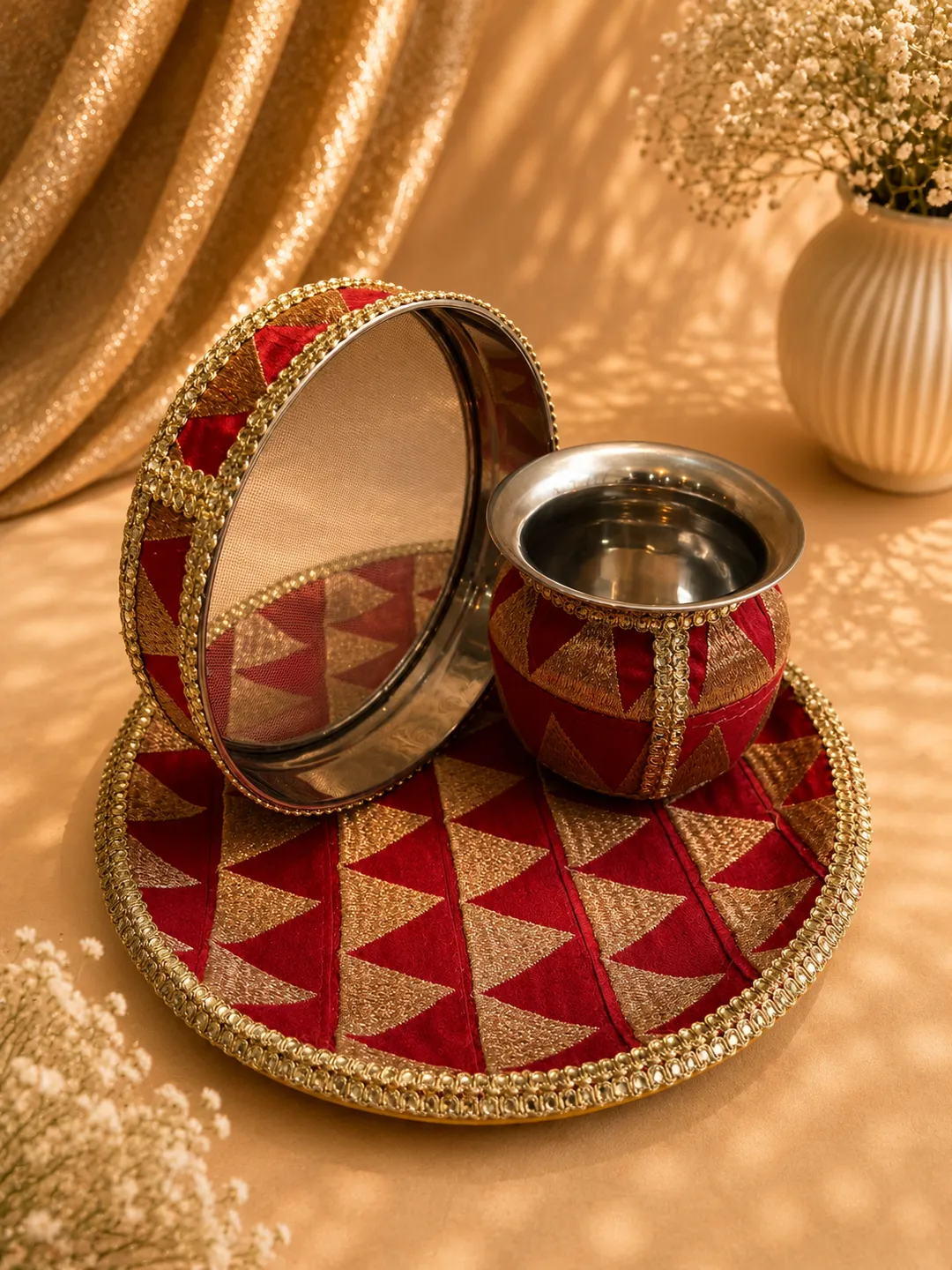 Traditional Elegance Karwa Set