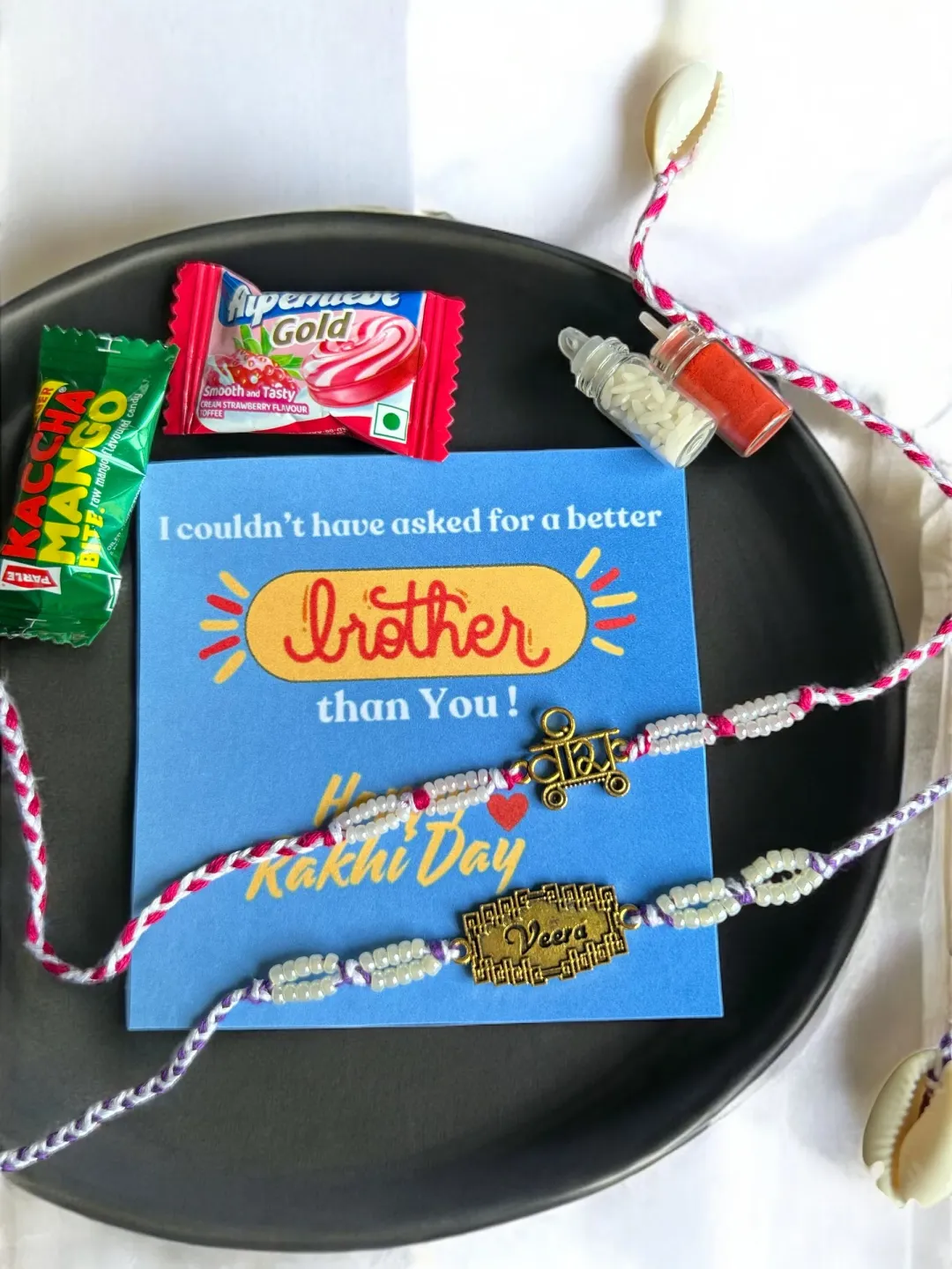 Veera Rakhi for Bhaiya Set of 2