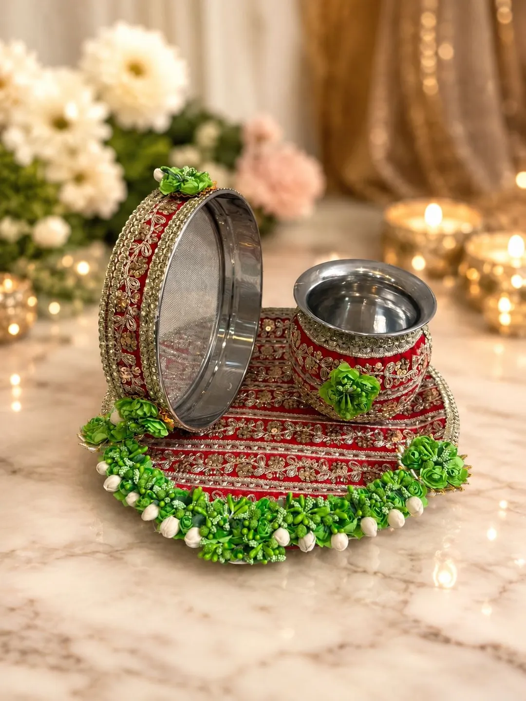 Elegant Suhagan Thali Set