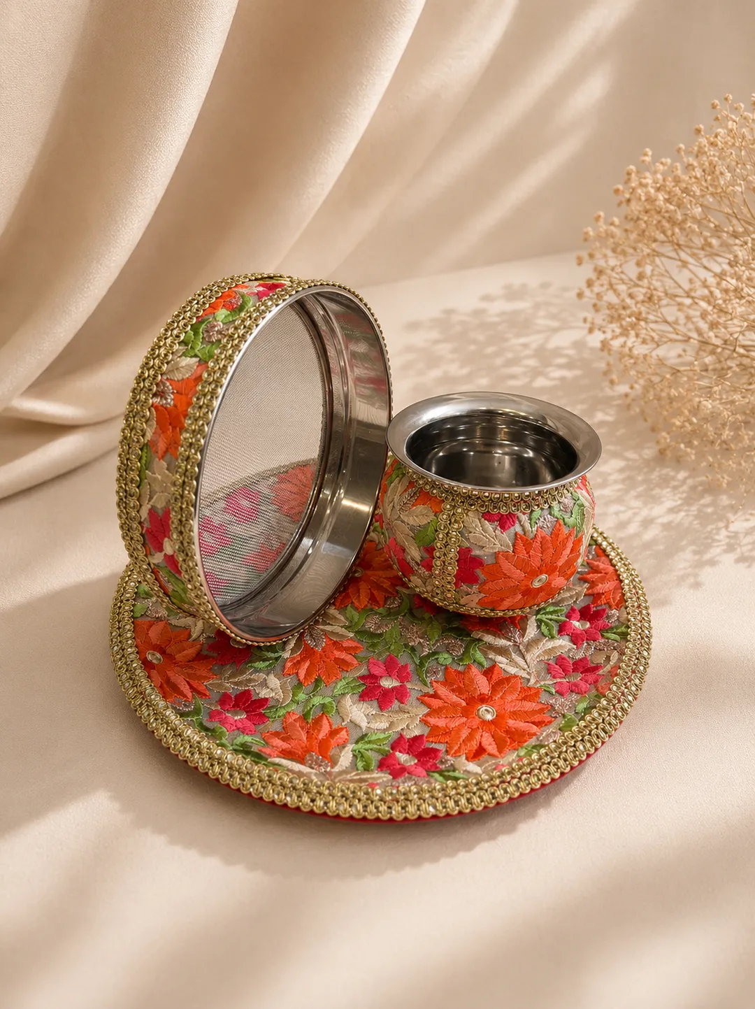 Phulkari Karwa Set