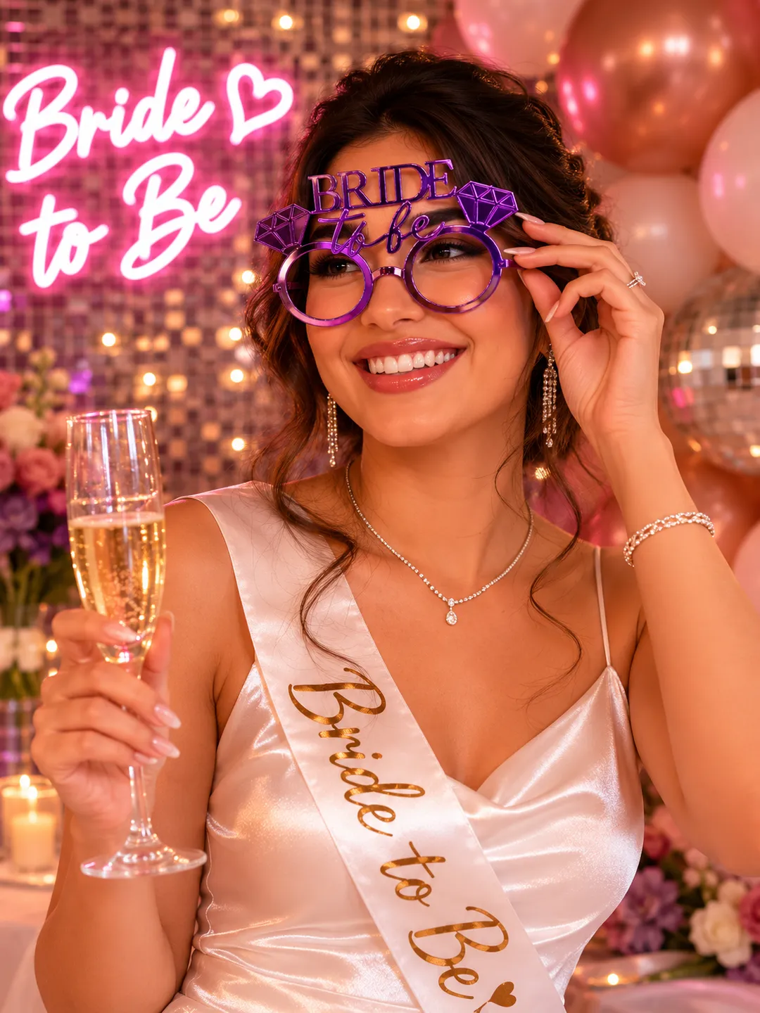 Purple Bride To Be Sunglasss