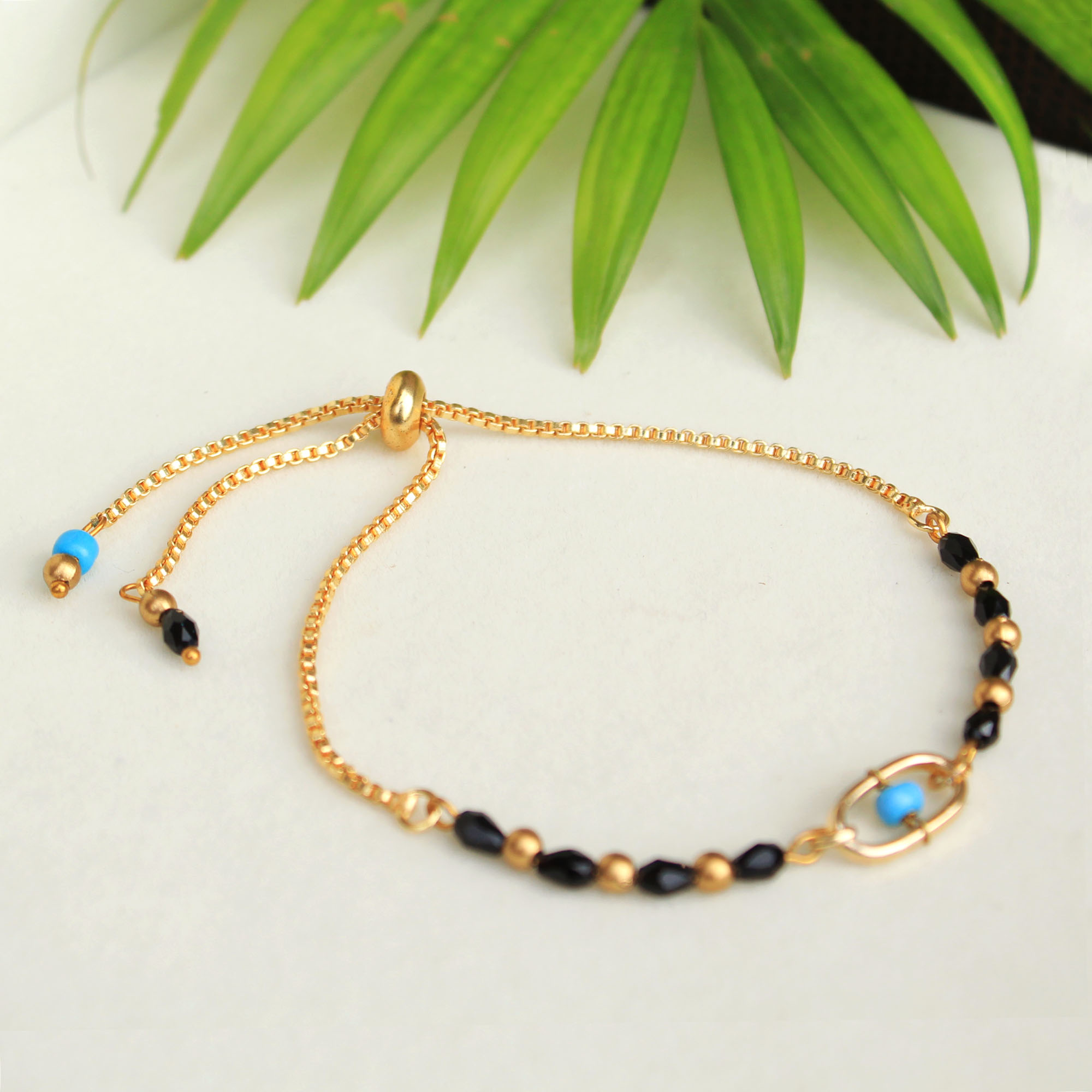 Linked Hoop Mangal Sutra Bracelet