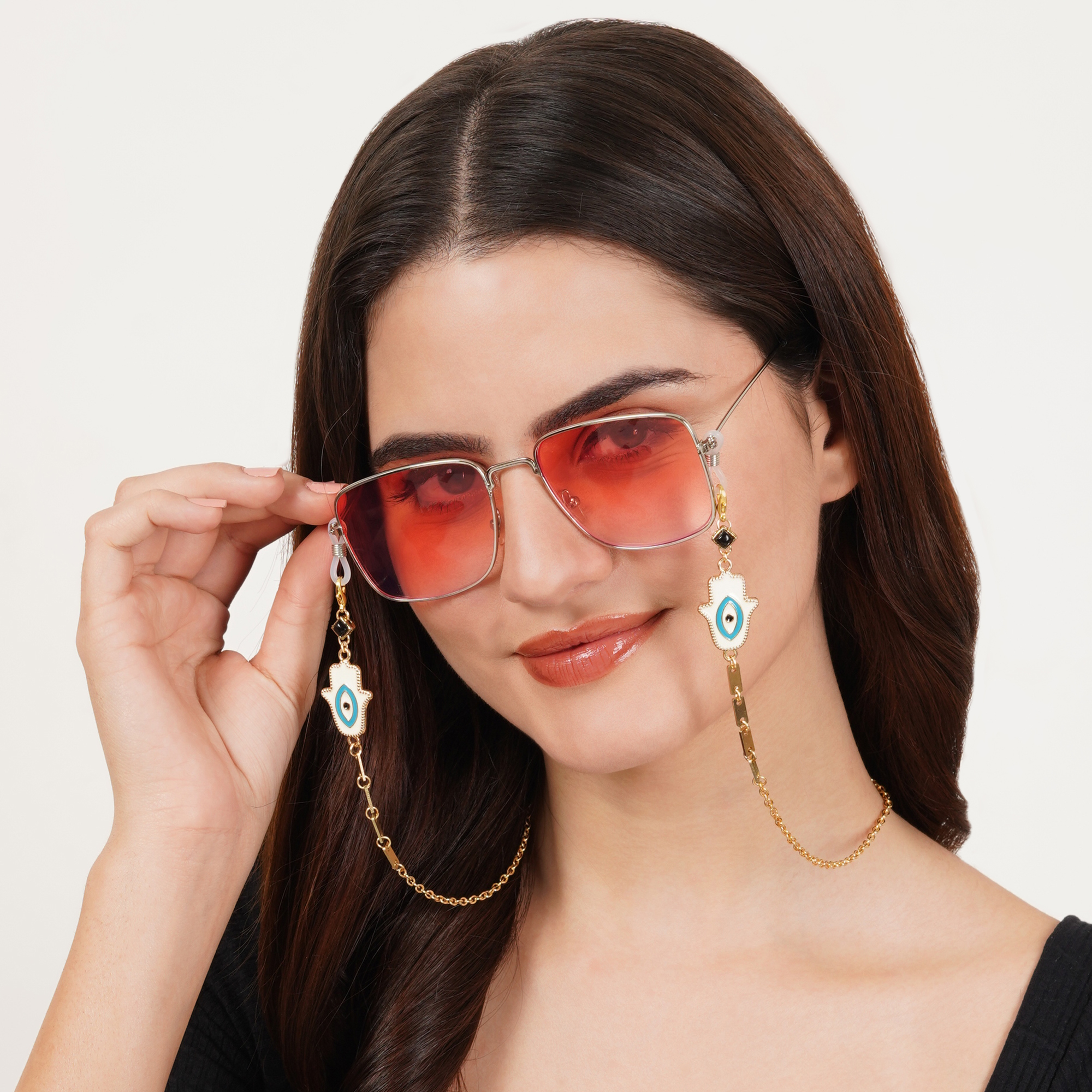 Hamsa Evil Eye Spectacles/Air Pods Chain