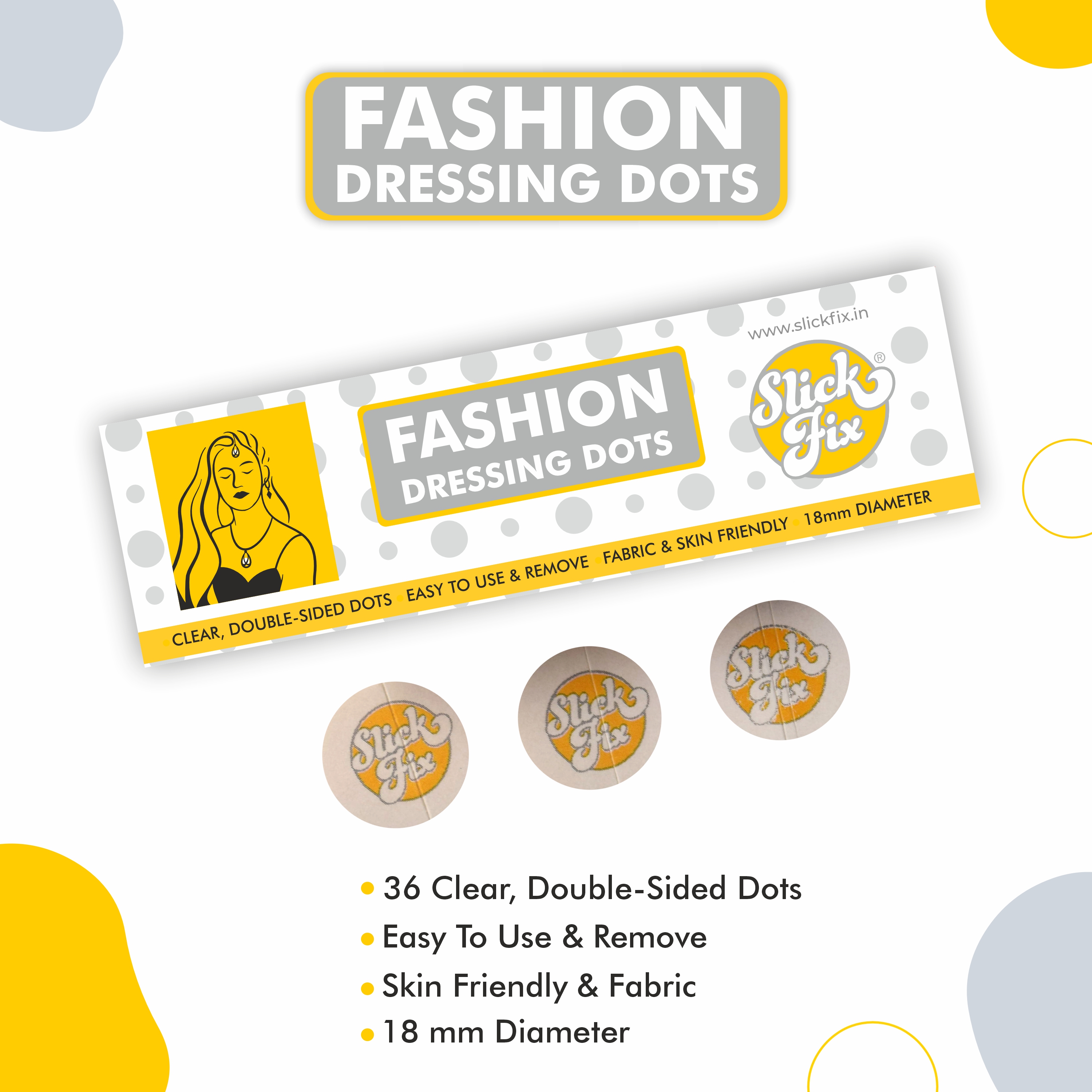 SlickFix Fashion Dressing Tape- pack of 36