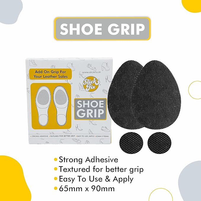 SlickFix Non-Slip Shoe Grip for Enhanced Safety and Versatile Use (pack of 4)