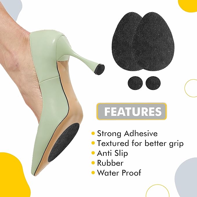 SlickFix Non-Slip Shoe Grip for Enhanced Safety and Versatile Use (pack of 8)