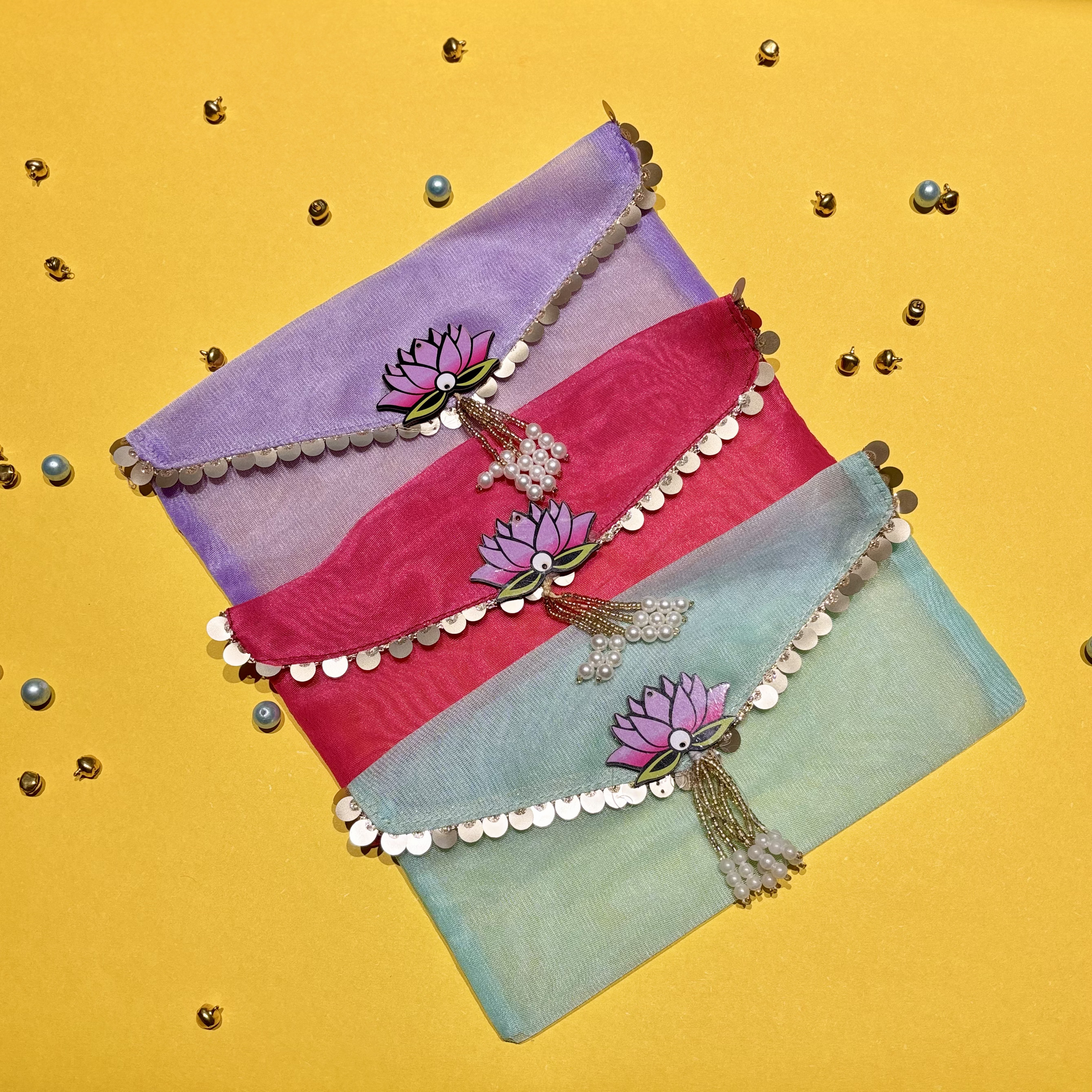 Organza Shagun Envelopes (Set of 6)