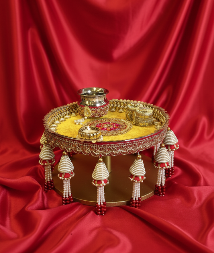 Pearl Karwa Chauth Thali Set
