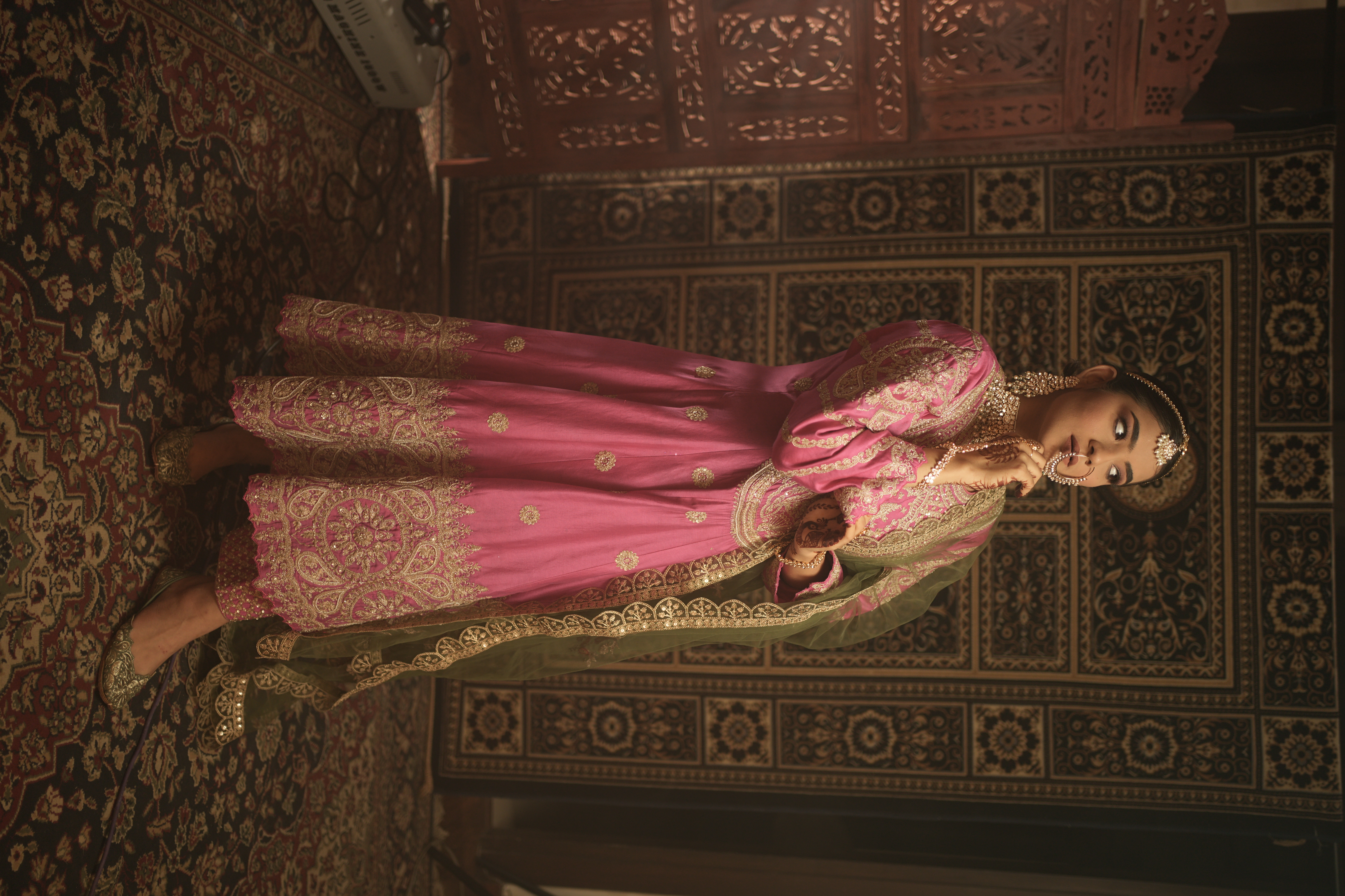 Noora (Pink Long Anarkali)