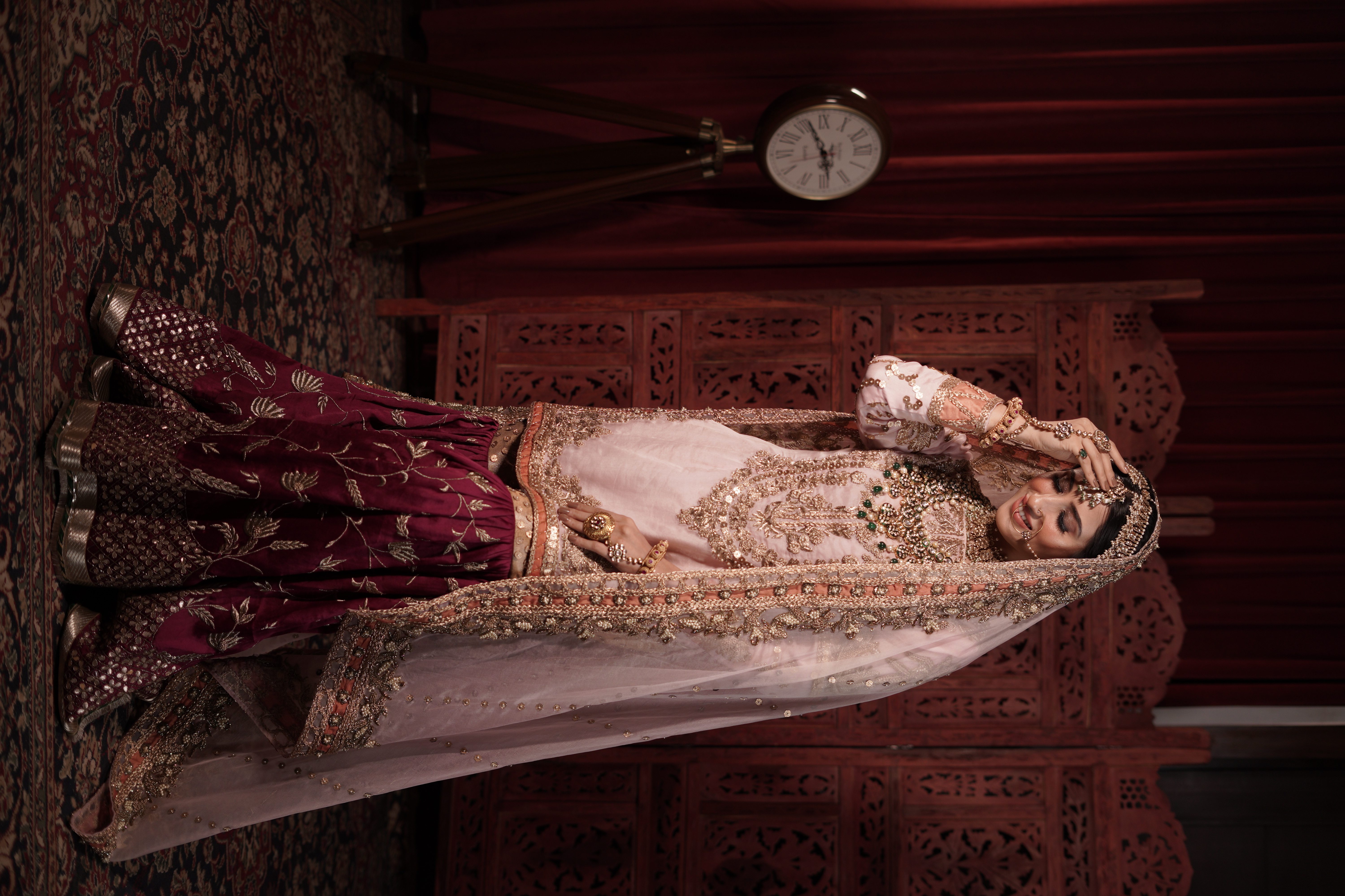 Maheen (Pakistani Style Baby Pink Sharara Hitika)