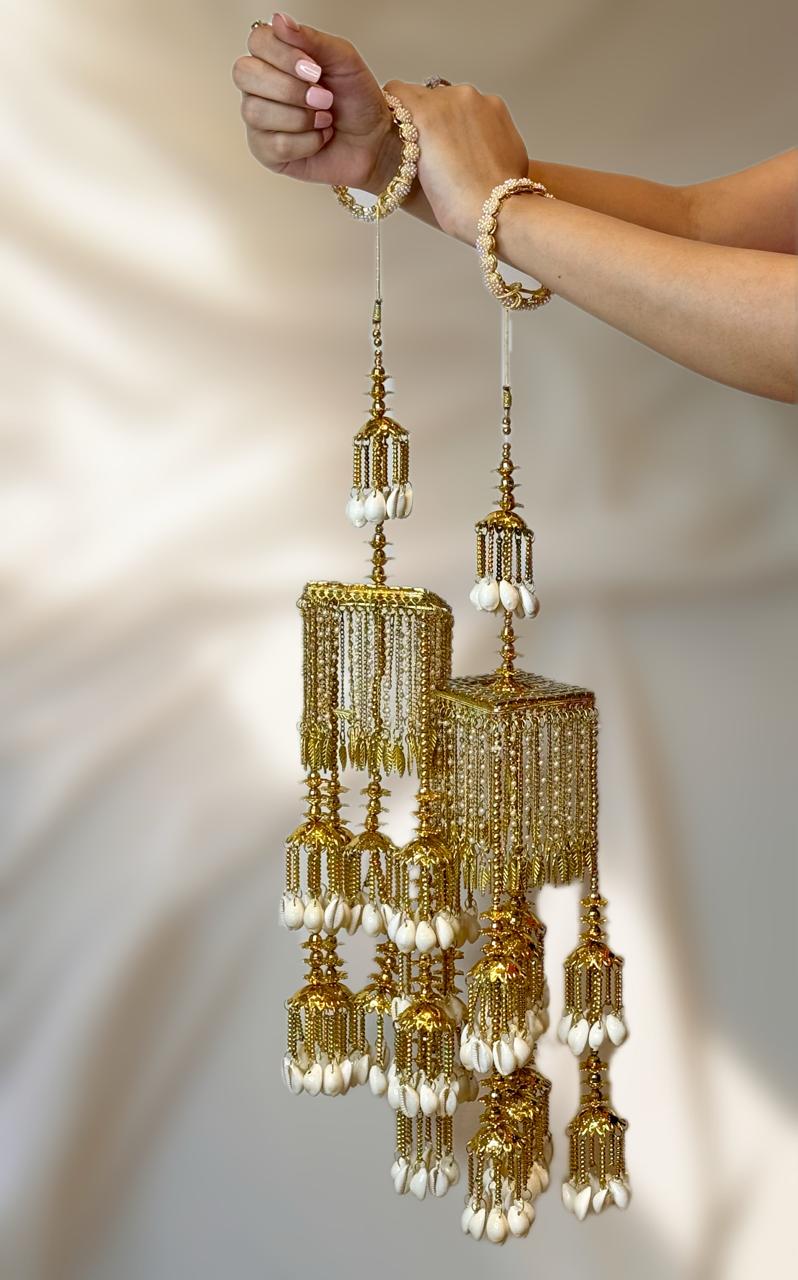 Exquisite Bridal Kaleeras with Seashells