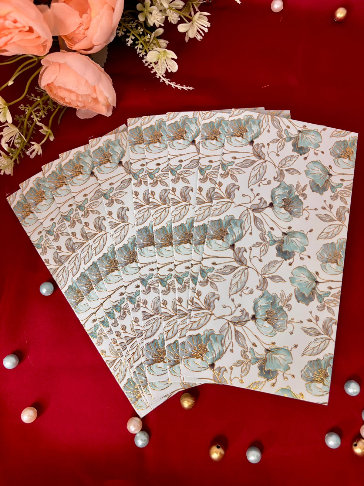 Floral Shagun Envelope (Pack of 10)