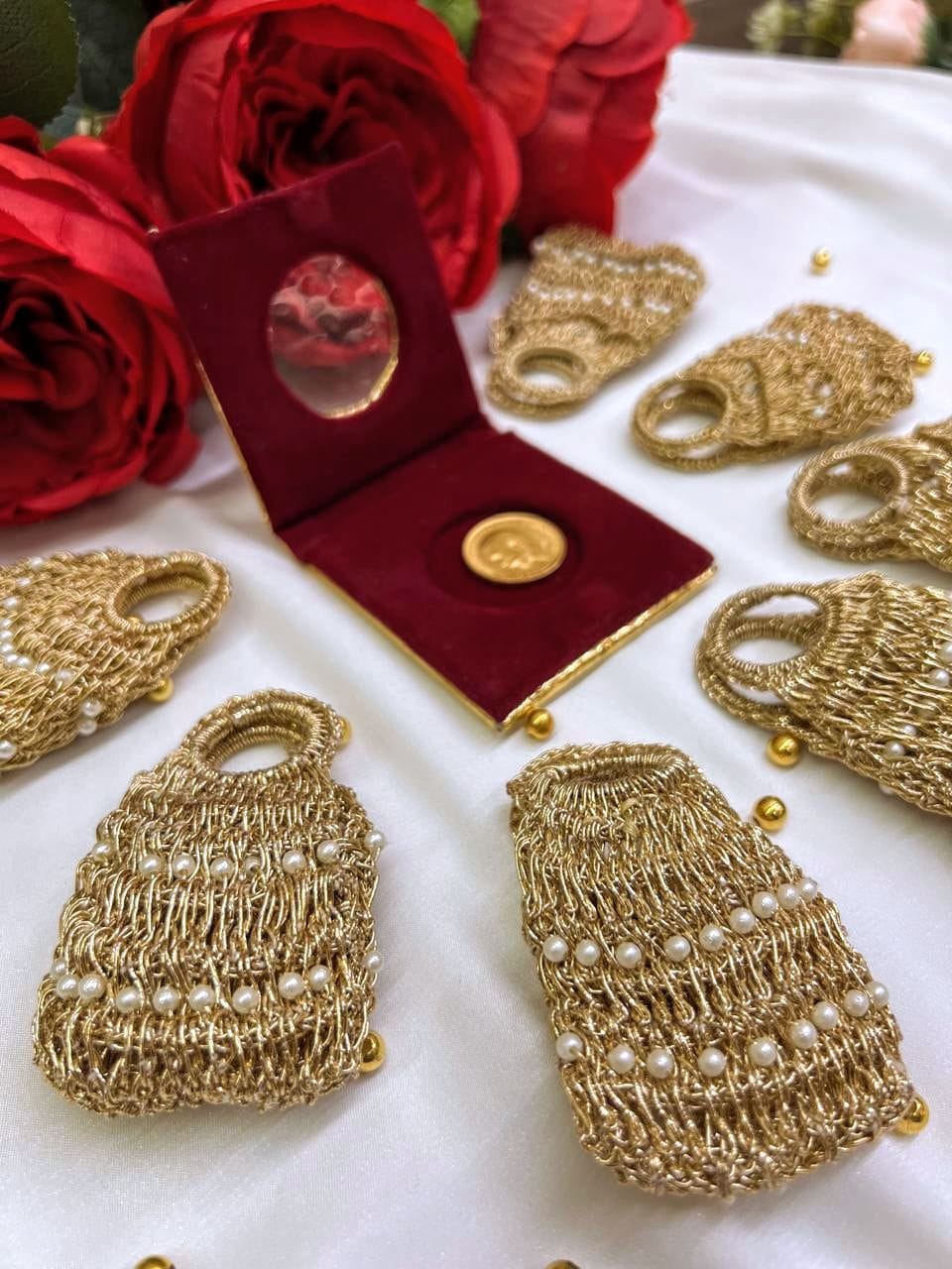 Gold Pearl Ginni Pouch