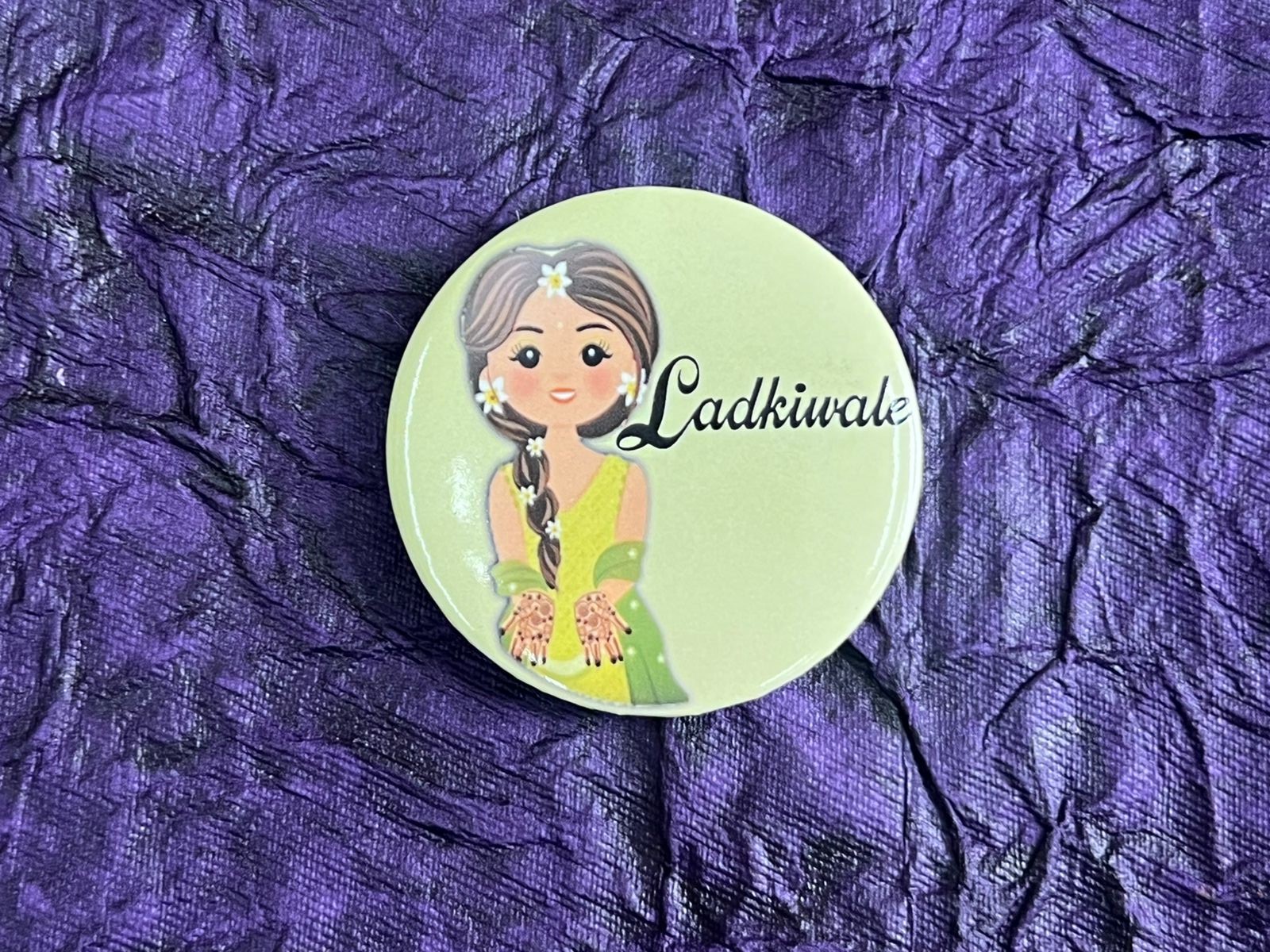 Ladkiwale Wedding Badges (Pack of 12)