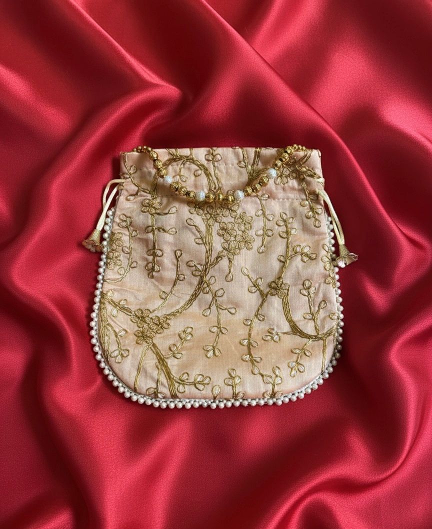 The Peach Blossom Designer Potli