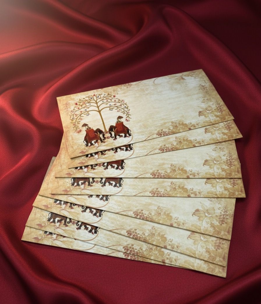 Pichwai Style Shagun Envelope (Pack of 10)