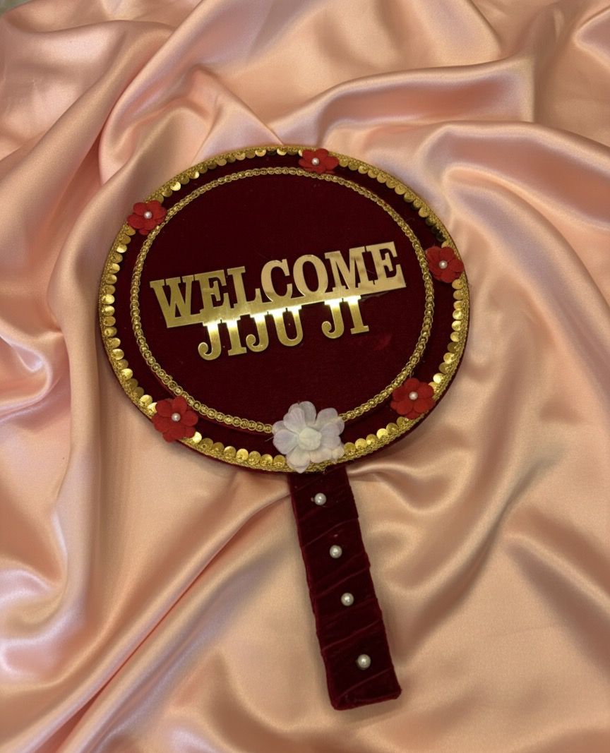 Welcome Jiju Ji Velvet Entry Prop