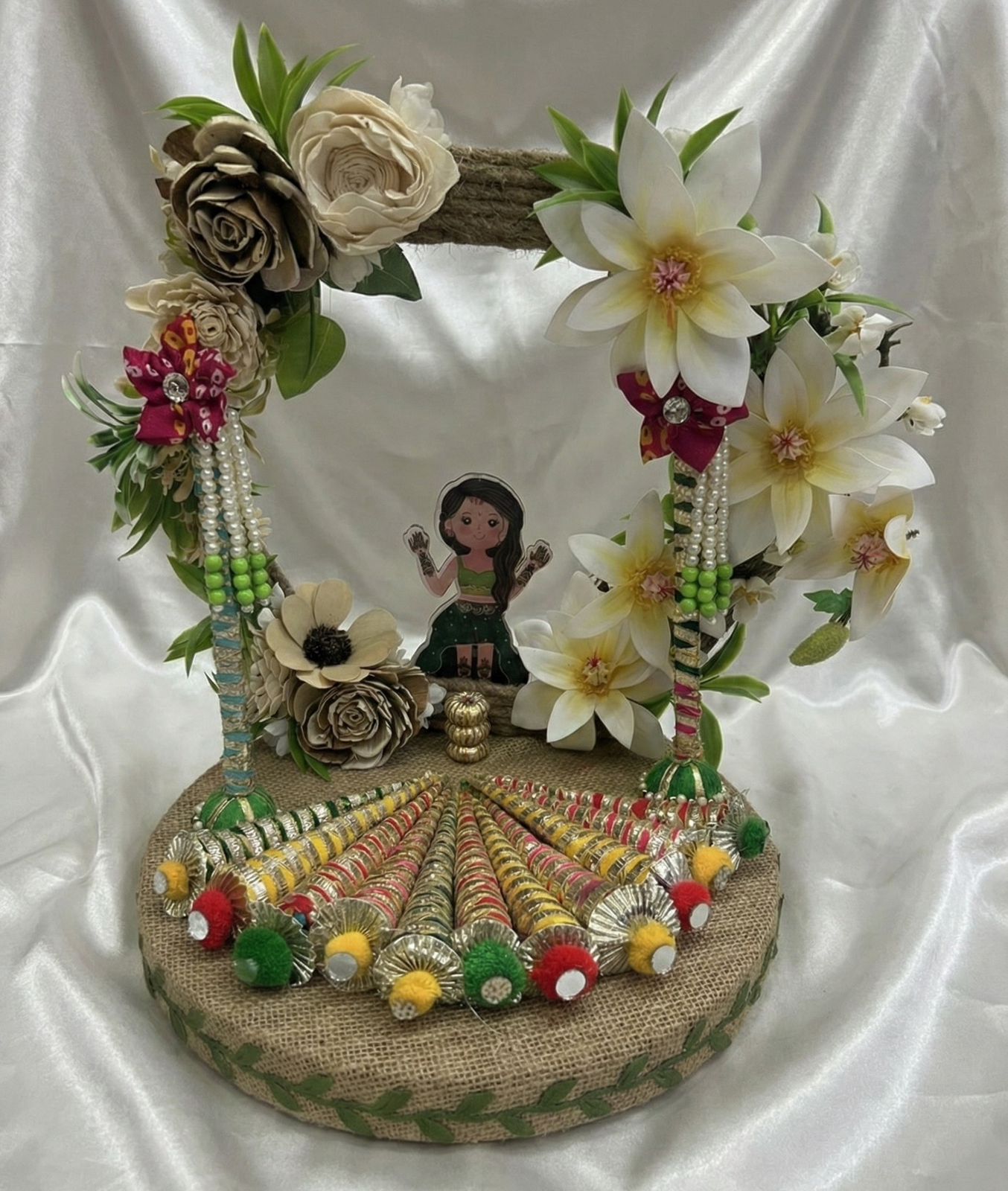 Floral Bride Mehendi Majesty Platter
